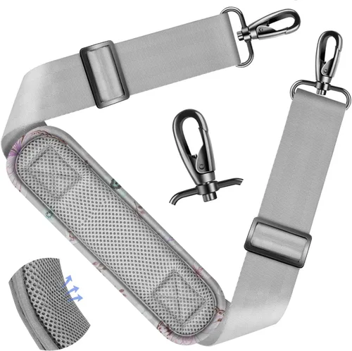 Miniatura 25 de ZINZ Correa de hombro universal de 59 pulgadas con almohadilla transpirable fija ultra gruesa, correa de hombro ajustable y resistente para bolsa