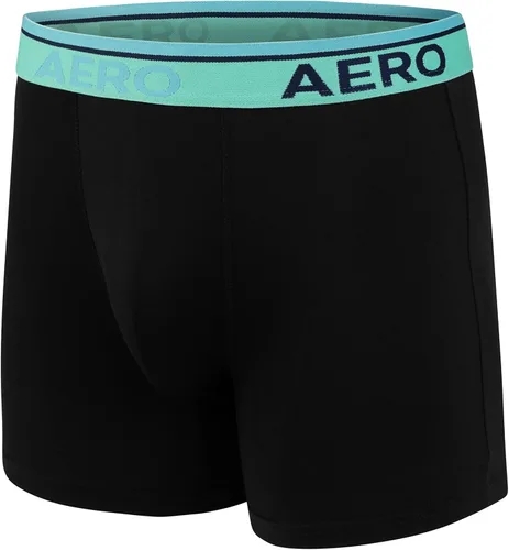 Miniatura 5 de AEROPOSTALE Calzoncillos tipo bóxer para hombre, paquete de 4 calzoncillos de poliéster y elastano
