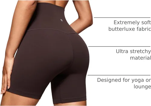 Miniatura 56 de CRZ YOGA Butterluxe Super High Waist Biker Shorts 6"- Yoga Workout Womens Buttery Soft Over Belly