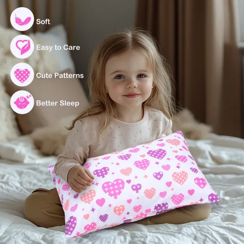 Miniatura 73 de UOMNY - Juego de 2 fundas de almohada para niños, 100 % algodón, funda de almohada, para almohadas de 5.1 x 7.1 pulgadas Búho