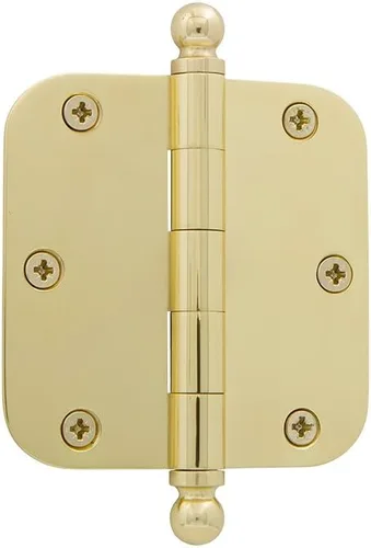 Miniatura 71 de Grandeur Hardware 824304 Bisagra residencial con punta de bellota de 3.5 pulgadas con esquinas de radio de 5/8 pulgadas en peltre antiguo