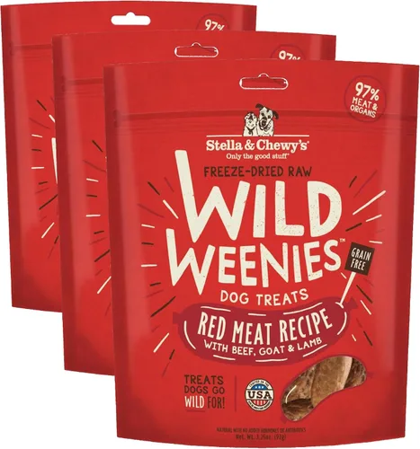 Miniatura 24 de Stella & Chewy's Golosinas para perros Wild Weenies crudas liofilizadas – Golosinas de entrenamiento con alto contenido de proteínas para perros