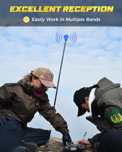 Miniatura 9 de Antena de bucle magnético pasiva portátil YouLoop de 250 mW y antena de onda corta portátil PAC-12 con frecuencia de 8 bandas y regulador deslizante
