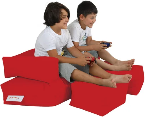 Miniatura 4 de WELL HOME MOBILIARIO & DECORACIÓN Sillón 2 pl + Puf Niños Rojo
