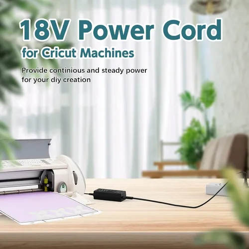 Miniatura 6 de Cable de alimentación de 18 V compatible con Cricut Explore Air 2, Maker, Cricut Expression 2, Cricut Create, Cricut Cake Mini, Explore, Explore