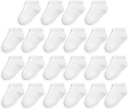Miniatura 3 de Fruit of the Loom Paquete de 22 calcetines elásticos de corte bajo para bebés de Grow & Fit Flex Zones, unisex, niñas, niños
