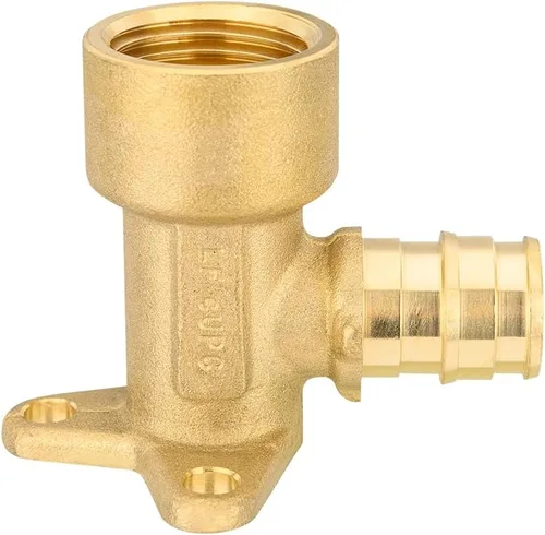 Miniatura 3 de EFIELD Pex A Expansion - Codo de latón de flujo completo de 1/2 "x 1/2" hembra NPT Drop-ear, ASTM F1960 (PEX1960116)