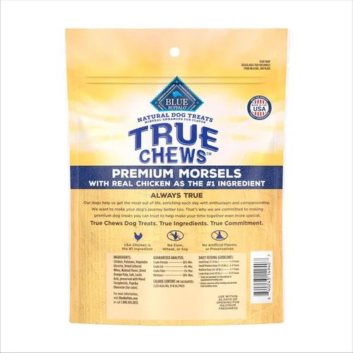 Miniatura 2 de Blue Buffalo True Chews - Mordiscos Premium Naturales para Perros, Receta de Pollo, Bolsa de 11 onzas