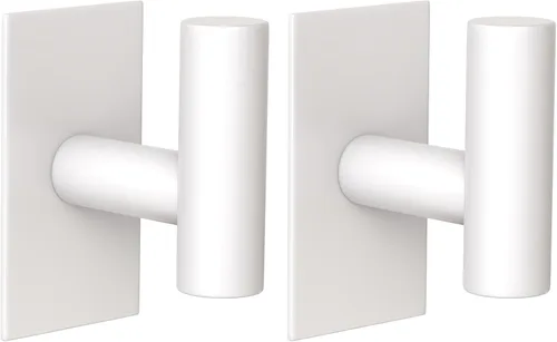 Miniatura 18 de VAEHOLD - Ganchos adhesivos de pared para toallas, resistentes, impermeables, de plata, para colgar abrigos, ropa, gancho de pared para armario