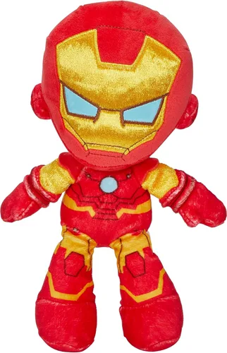 Miniatura 7 de Figura de personaje de peluche de Marvel, muñeca suave de superhéroe Black Panther de 8 pulgadas en telas divertidas al tacto, regalo coleccionable