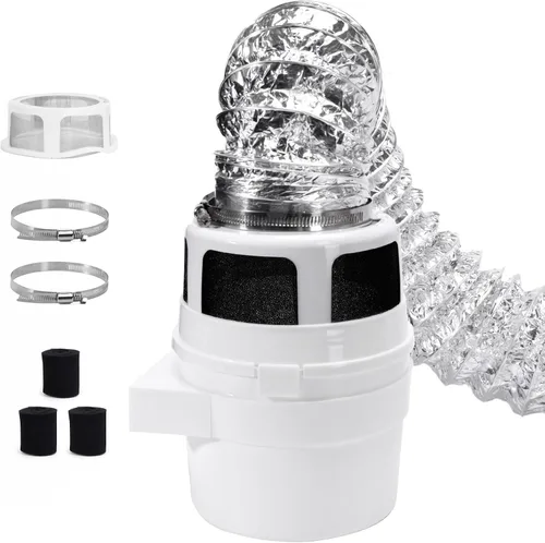 Miniatura 11 de Kit de ventilación para secadora interior 3 en 1 con trampa para pelusas y filtro de agua para secadora eléctrica