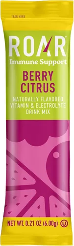 Miniatura 4 de ROAR Polvo de apoyo inmunológico, paquetes de hidratación con zinc y saúco, electrolitos en polvo, sin OMG, sin gluten, bayas cítricas, 12