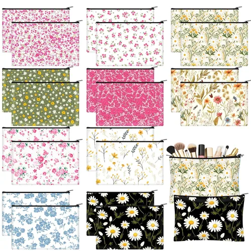 Miniatura 16 de Eccliy 20 bolsas de maquillaje de béisbol, regalos de equipo deportivo a granel, bolsa de cosméticos de béisbol, accesorios para mujeres, bolsa