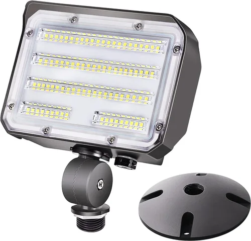 Reflector LED de 30W con Articulación, Luminaria de Seguridad para Exteriores con Fotocélula del Atardecer al Amanecer 5000K 4,050lm (Equivalente a