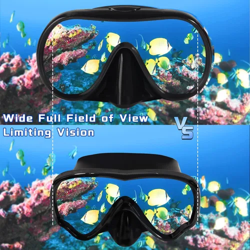 Miniatura 3 de Keary Gafas de natación para adultos con cubierta para la nariz, gafas de natación para hombres, mujeres, jóvenes, buceo, piscina, gafas de agua