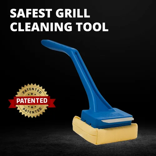Miniatura 2 de Grill Rescue Cabezal de limpieza de raspador reemplazable para barbacoa, cepillo de parrilla sin cerdas, herramientas raspadoras seguras, duraderas