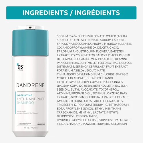 Miniatura 9 de DS Labs Revita Shampoo & Dandrene, paquete de champú anticaspa, apoya la densidad del cabello y la salud del cuero cabelludo, fortalecimiento