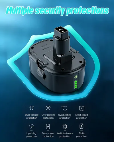 Miniatura 3 de Baterías de repuesto de iones de litio de 8.0Ah 18V para batería Dewalt de 18 V XRP DC9096 DC9098 DC9099 + cargador rápido DC9310 para batería