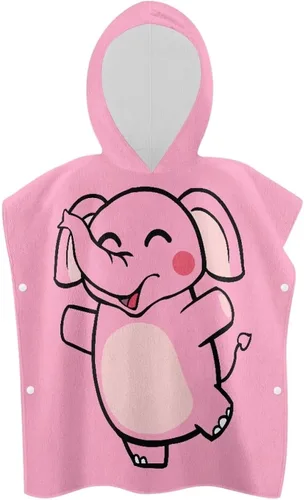 Toalla de baño infantil de elefante para niños y niñas, ducha, playa, piscina, ultra absorbente, baño, playa, suministros de natación, decoración de
