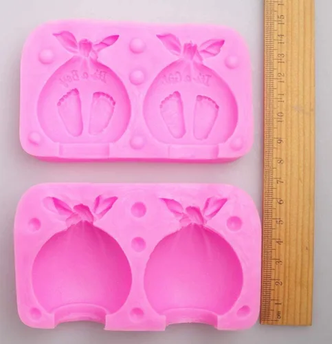 Miniatura 2 de Molde para velas de baby shower, molde de silicona para regalo de bebé, velas de jabón, pasteles de cumpleaños, moldes de fondant de chocolate