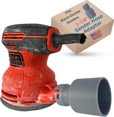 Miniatura 9 de Adaptador de manguera de vacío compatible con BLACK+DECKER lijadora de órbita aleatoria de 5 pulgadas BDERO100 BDERO600 BDERO200AEV BDEQS300