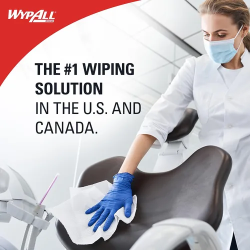 Miniatura 3 de WypAll Toallitas húmedas CriticalClean para blanqueador, desinfectantes y desinfectantes (06471), tirador central, blanco, solo recarga