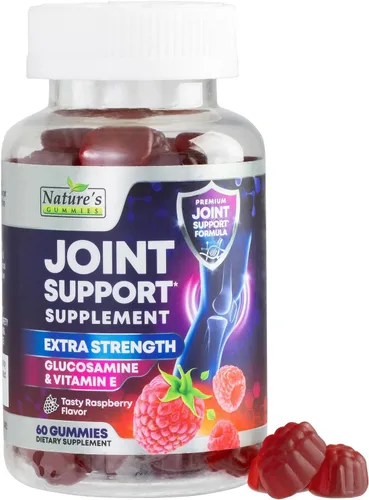 Suplemento de apoyo articular – Gomitas de glucosamina extra fuerte que apoya la salud de las articulaciones y la flexibilidad para la espalda, las