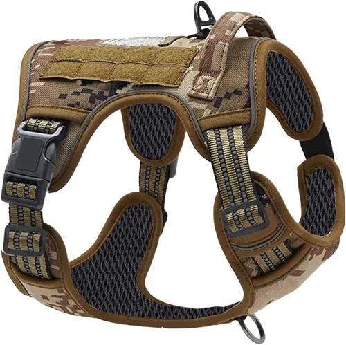 Miniatura 10 de Reflective Dog Harness – Adjustable No-Pull Collar, Comfortable Breathable Material, Sturdy Durablee Structure, Quick-Release Clip Lightweight