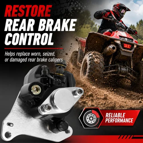 Miniatura 7 de Hoypeyfiy Repuesto de pinza de freno trasera para Honda TRX400EX Sportrax 400 1999-2004, conjunto de pinza de freno trasero ATV, reemplazo ED-1043