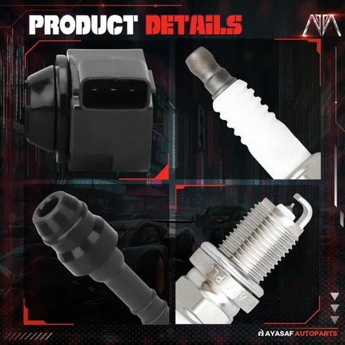Miniatura 2 de Juego de 6 bobinas de encendido y bujías UF349 para Infiniti G35 2003-2007, para Nissan 2002-2006 Altima, 2005-2019 Frontier, 2002-2008 Maxima