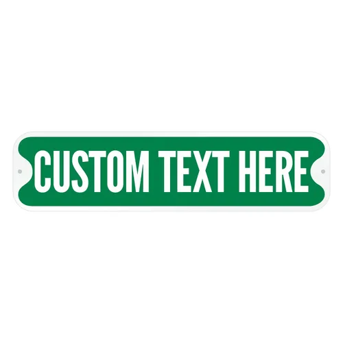 Miniatura 9 de SmartSign Letrero de calle azul personalizado, 4 x 18 pulgadas, aluminio, opción reflectante, personaliza tu propio letrero de calle, letrero