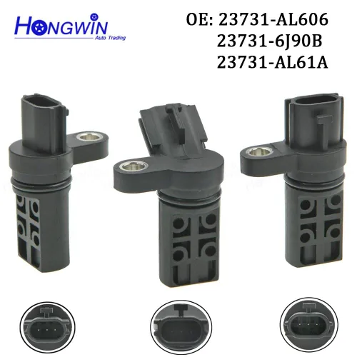 Miniatura 4 de Sensor de posición del cigüeñal del árbol de levas 3 piezas para Infiniti FX35 G35 I35 M35 Nissan NV1500 Pathfinder 23731-6J90B 23731-AL61A