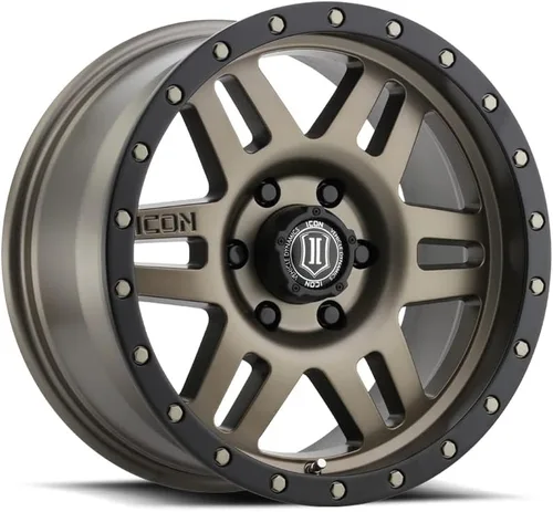 ICON Alloys Seis velocidades, Bronce, 17 x 8.5/6 x 135, desplazamiento de 0.236 in, 5 "BS, 1417856350BR