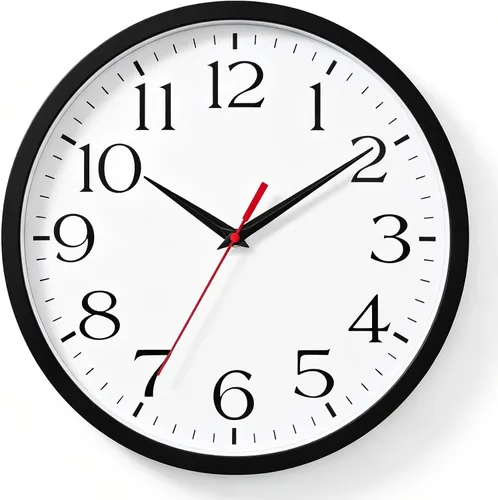 Miniatura 15 de DAXSMY Reloj de pared analógico pequeño de 8 pulgadas, silencioso, sin tictac, funciona con pilas, moderno, simple, decorativo, para cocina, H-blue