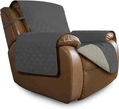Miniatura 229 de Easy-Going - Funda para sofá, futón y sillón sin reposabrazos, reversible, resistente al agua, para mascotas y niños (azul oscuro/azul claro)