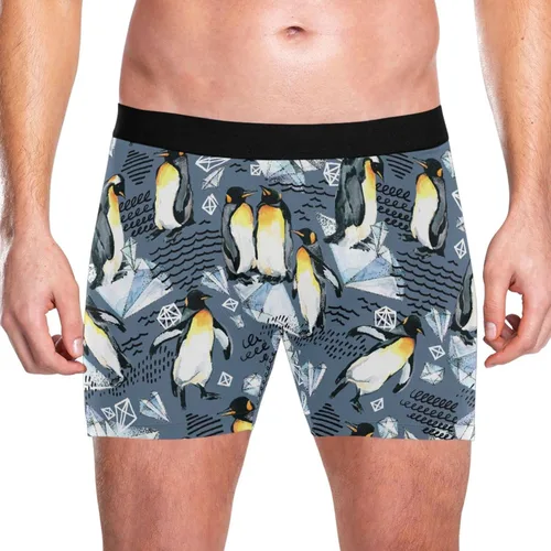Miniatura 2 de JHKKU Ropa interior para hombre, suave, cómoda, transpirable, de 4 pulgadas con bragueta