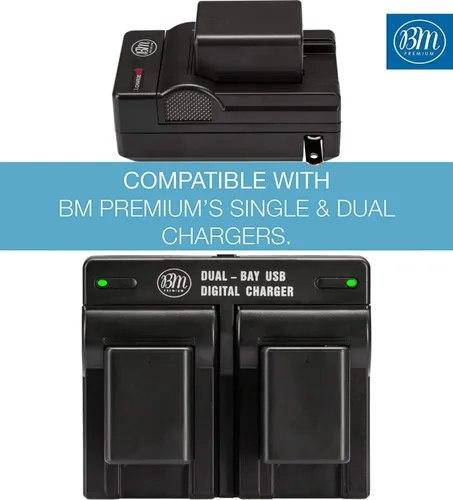 Miniatura 3 de BM Premium 2 baterías BP-718 para Canon Vixia HFR80, HFR82, HFR800, HFR70, HFR72, HFR700, HFR30, HFR32, HFR300, HFR40, HFR42, HFR400, HFR50, HFR52