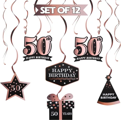 Miniatura 85 de LINGTEER - Serpentinas para fiesta de cumpleaños, 10º