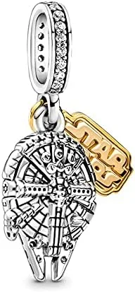 Miniatura 2 de LIGHTDOG Dijes de plata de ley 925 para pulseras Pandora, collar con colgante de circonita 5A, cuentas de joyería de regalo para el día de la madre
