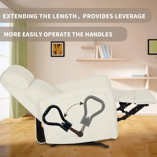 Miniatura 4 de Extensor de mango reclinable, extensor de palanca reclinable para niño perezoso, silla reclinable de acero resistente de gran tamaño, extensor