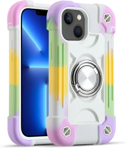 Miniatura 99 de MARKILL Funda compatible con iPhone Air de 6.5 pulgadas 2025 con soporte de anillo giratorio de 360 grados, protección contra caídas de grado