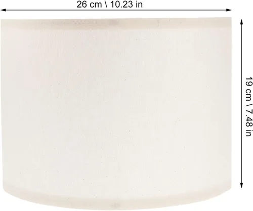 Miniatura 2 de Beaupretty Pantalla de la lámpara de la pantalla de la lámpara 2 unids mesa s lino cubierta de luz de repuesto tambor pantalla para lámpara de pie