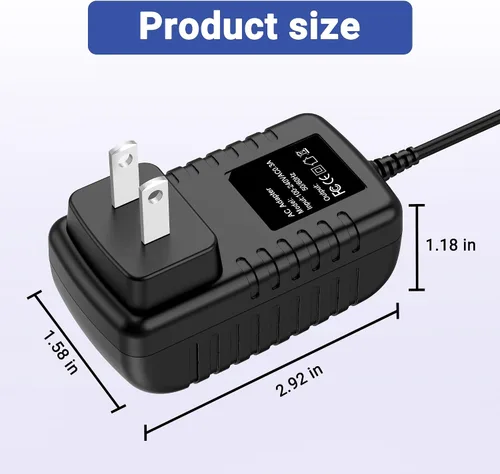 Miniatura 3 de Fuente de alimentación de adaptador de corriente alterna de 12 V 2 A para Casio WK-1630 AD-12UL WK-3700 Privia PX-100 PX-110 PX-120 PX-200 PX-300