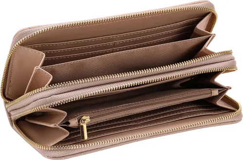 Miniatura 3 de Cartera de piel vegana con doble cremallera y correa de sujeción de mano