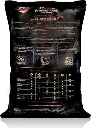 Miniatura 9 de Bear Mountain - Pellets de madera natural para ahumador, parrilla y barbacoa, 20 libras, manzana