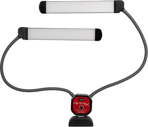 Miniatura 6 de Fotodiox Selfie Starlite Stix TT - Kit de monitor de luz de mesa de 125 Vlog - Luces LED bicolor regulables con brazos de 49.2 in