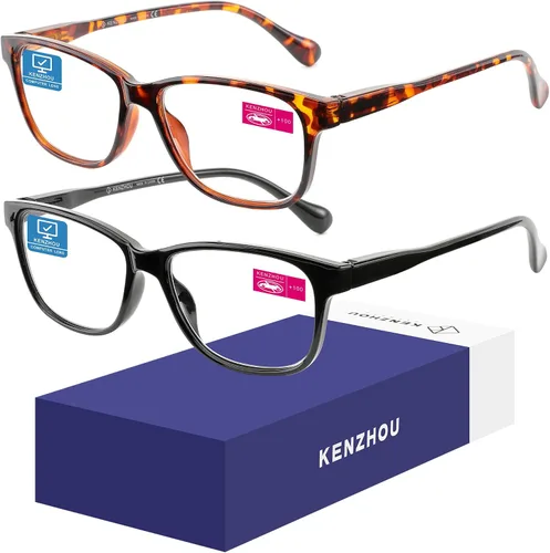 Miniatura 10 de K KENZHOU Lentes de luz azul para mujeres y hombres, lentes de bloqueo de luz azul para teléfonos de juegos de computadora, antifatiga ocular y Negro