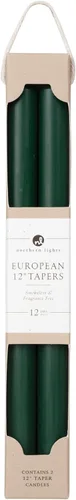 Miniatura 4 de Northern Lights Candles - 10" 12pk Tapers - Hunter Green - 76597