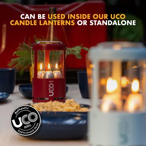 Miniatura 4 de UCO Velas de cera de abeja natural de 12 horas de larga duración para linternas de vela UCO y preparación de emergencia, fabricadas en Estados Unidos