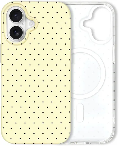 Miniatura 122 de Hython Funda para iPhone Air, diseño estético de lunares lindos, funda simple de 6.5 pulgadas, delgada, antiarañazos, parachoques de TPU suave, a